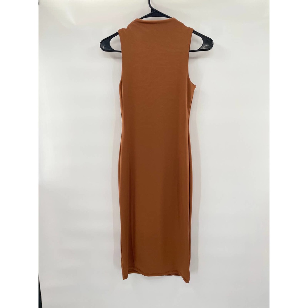 Brown fitted Midi dress Xsmall